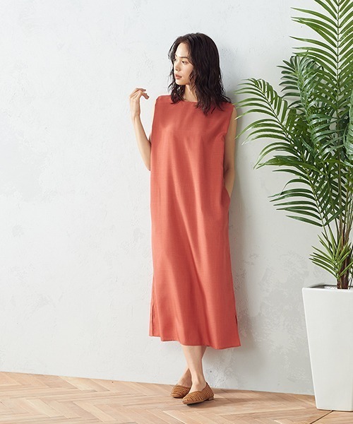 COMME CA ISM（コムサイズム）の「ノースリーブワンピース（ワンピース・レディース・ブラック/ブラウン/オレンジ・MEDIUM/LARGE）」の6枚目の写真