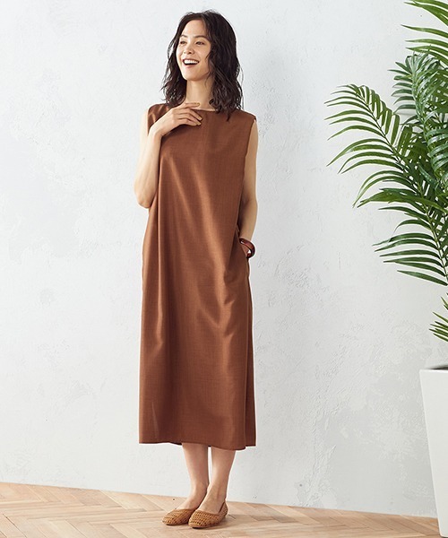 COMME CA ISM（コムサイズム）の「ノースリーブワンピース（ワンピース・レディース・ブラック/ブラウン/オレンジ・MEDIUM/LARGE）」の7枚目の写真