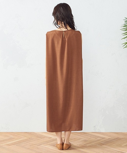 COMME CA ISM（コムサイズム）の「ノースリーブワンピース（ワンピース・レディース・ブラック/ブラウン/オレンジ・MEDIUM/LARGE）」の9枚目の写真