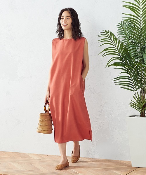 COMME CA ISM（コムサイズム）の「ノースリーブワンピース（ワンピース・レディース・ブラック/ブラウン/オレンジ・MEDIUM/LARGE）」の15枚目の写真