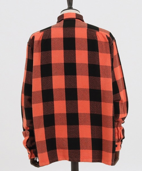 MARBLES（マーブルズ）の「ms4686-BUFFALO CHECK SHIRT シャツ（シャツ/ブラウス・メンズ・パープル/オレンジ・L/S/M/XL）」の11枚目の写真