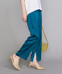 BEAUTY&YOUTH UNITED ARROWS | BY サテン ストレートスリットパンツ -ウォッシャブル-(その他パンツ)