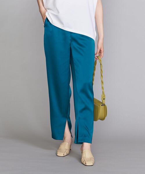 BEAUTY&YOUTH UNITED ARROWS（ビューティーアンドユースユナイテッドアローズ）の「BY サテン ストレートスリットパンツ -ウォッシャブル-（その他パンツ・レディース・クリーム/オレンジ/コバルトブルー・SMALL/MEDIUM）」の7枚目の写真