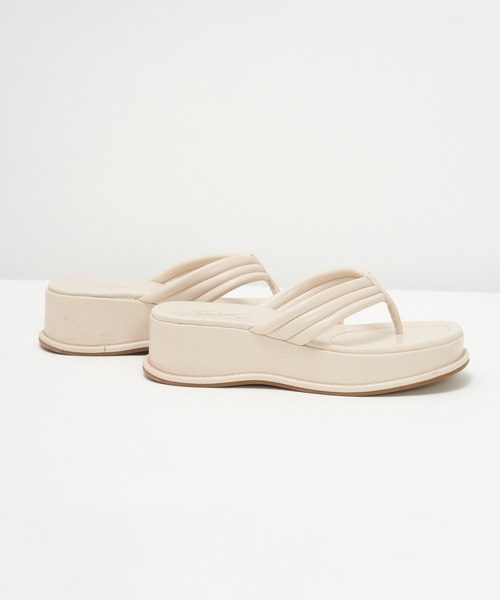 AS KNOW AS PINKY（アズノゥアズピンキー）の「HANAO厚底サンダル（サンダル・レディース・ベージュ/グリーン・M/L）」の3枚目の写真