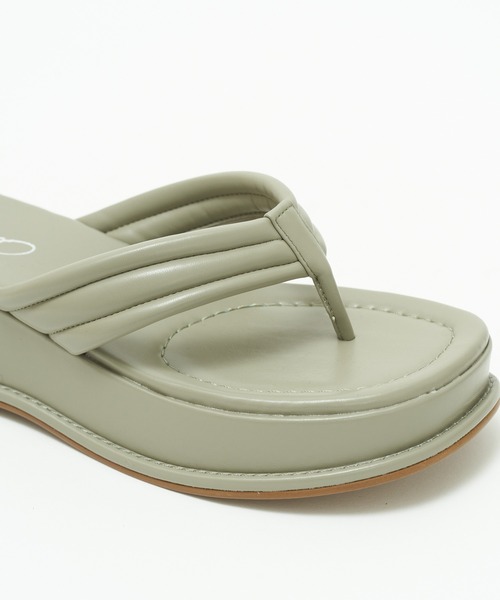 AS KNOW AS PINKY（アズノゥアズピンキー）の「HANAO厚底サンダル（サンダル・レディース・ベージュ/グリーン・M/L）」の8枚目の写真