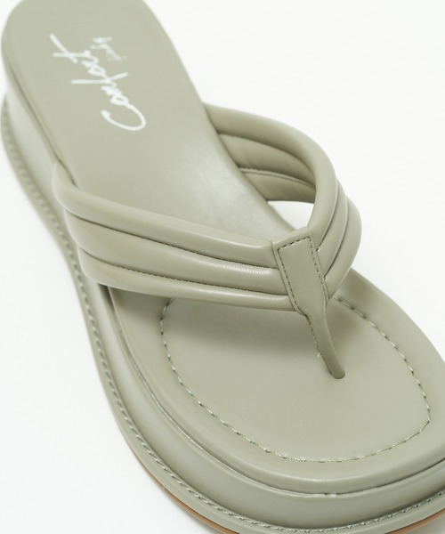 AS KNOW AS PINKY（アズノゥアズピンキー）の「HANAO厚底サンダル（サンダル・レディース・ベージュ/グリーン・M/L）」の10枚目の写真