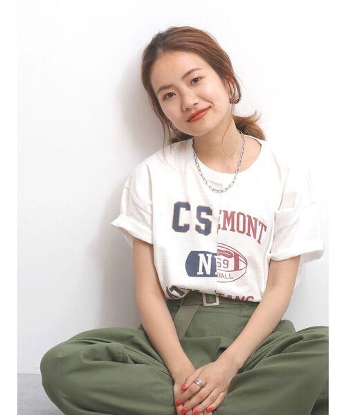 Ungrid（アングリッド）の「【10周年限定】リメイクビッグTee（Tシャツ/カットソー・レディース・ライトグレー/オフホワイト/チャコールグレー・FREE）」の14枚目の写真