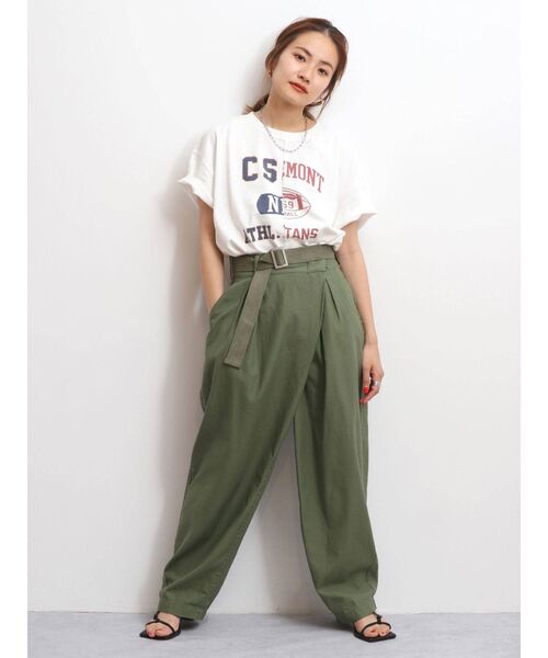 Ungrid（アングリッド）の「【10周年限定】リメイクビッグTee（Tシャツ/カットソー・レディース・ライトグレー/オフホワイト/チャコールグレー・FREE）」の8枚目の写真