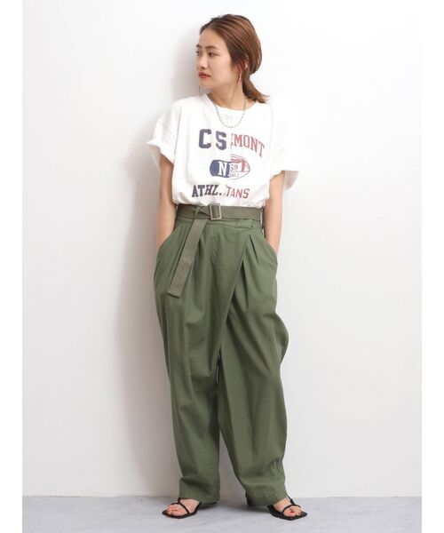 Ungrid（アングリッド）の「【10周年限定】リメイクビッグTee（Tシャツ/カットソー・レディース・ライトグレー/オフホワイト/チャコールグレー・FREE）」の6枚目の写真