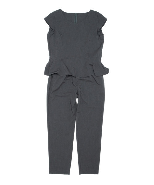 BEAMS LIGHTS Women's(ビームスライツ ウィメンズ)の「BEAMS LIGHTS / ペプラムキャップスリーブ パンツ セット オールインワン(つなぎ/オールインワン・レディース・ブラック/チャコールグレー/ベージュ/グリーン/ネイビー・36/38/40)」の21枚目の写真