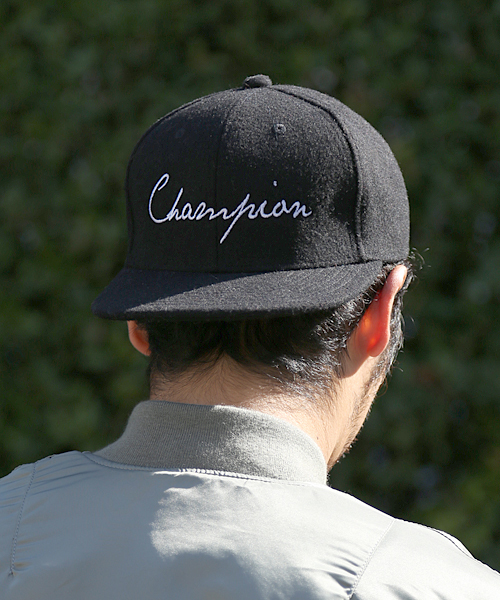 And A（アンドエー）の「Champion Wool Cap（キャップ・メンズ・ブラック/ネイビー/グレー・FREE）」の8枚目の写真