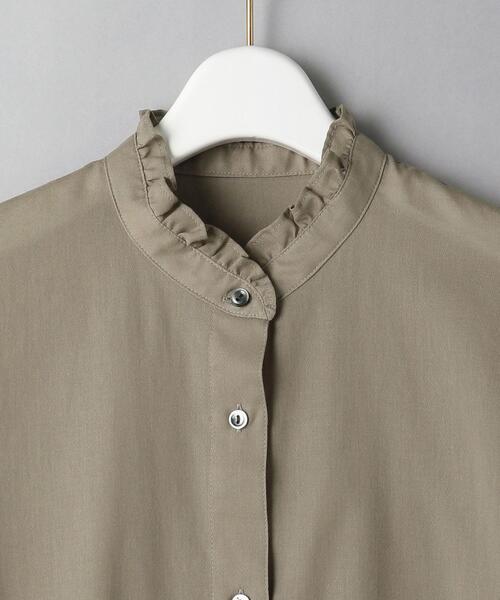 BEAUTY&YOUTH UNITED ARROWS（ビューティーアンドユースユナイテッドアローズ）の「BY コットンシフォンスタンドフリル 5分袖ブラウス（シャツ/ブラウス・レディース・ホワイト/ブラック/オリーブ・FREE）」の17枚目の写真