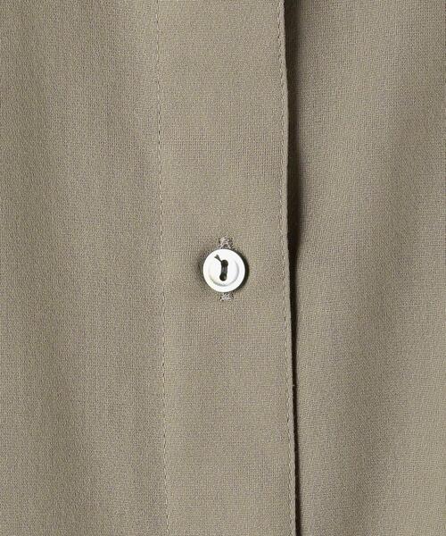 BEAUTY&YOUTH UNITED ARROWS（ビューティーアンドユースユナイテッドアローズ）の「BY コットンシフォンスタンドフリル 5分袖ブラウス（シャツ/ブラウス・レディース・ホワイト/ブラック/オリーブ・FREE）」の12枚目の写真