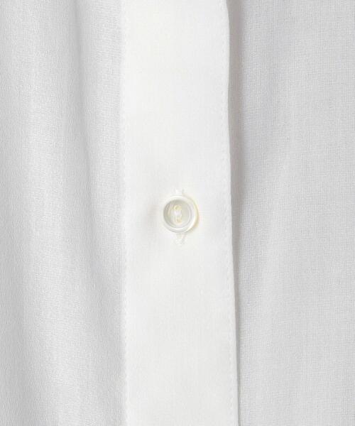 BEAUTY&YOUTH UNITED ARROWS（ビューティーアンドユースユナイテッドアローズ）の「BY コットンシフォンスタンドフリル 5分袖ブラウス（シャツ/ブラウス・レディース・ホワイト/ブラック/オリーブ・FREE）」の16枚目の写真