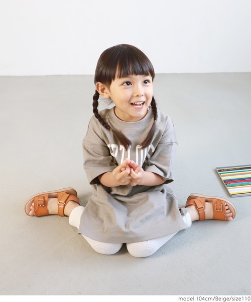 coca(coca)(コカ)の「キッズ 親子お揃いヘビーウェイトカレッジロゴチュニック(チュニック・キッズ・ホワイト/ブラック/ネイビー/グレー系その他・100/110/120/130)」の15枚目の写真