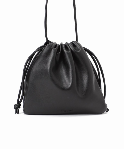 SLOBE IENA（スローブイエナ）の「【ESLOW/エスロー】ドローストリングショルダーバッグ◆（ショルダーバッグ・レディース・キャメル・FREE）」の10枚目の写真