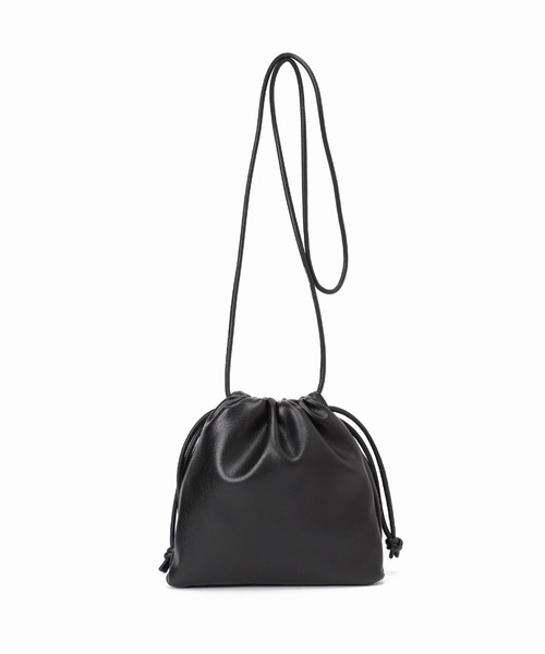 SLOBE IENA（スローブイエナ）の「【ESLOW/エスロー】ドローストリングショルダーバッグ◆（ショルダーバッグ・レディース・キャメル・FREE）」の3枚目の写真