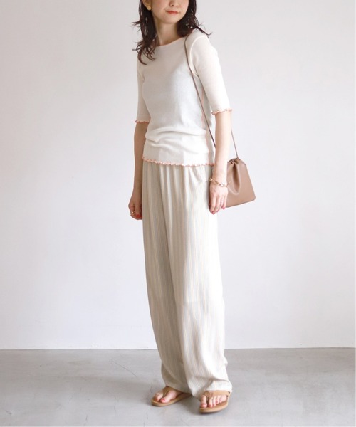 SLOBE IENA（スローブイエナ）の「【ESLOW/エスロー】ドローストリングショルダーバッグ◆（ショルダーバッグ・レディース・キャメル・FREE）」の15枚目の写真