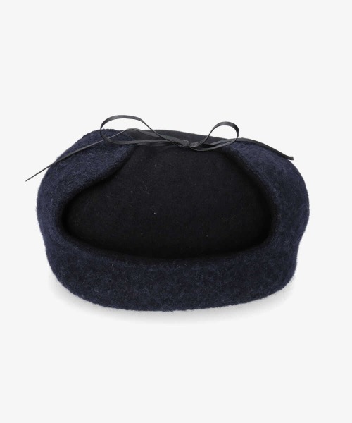 OVERRIDE（オーバーライド）の「OVERRIDE MILLED HUNTING EARLAP（ハンチング/ベレー帽・レディース・オリーブ/ブラック・M/57.5cm）」の13枚目の写真