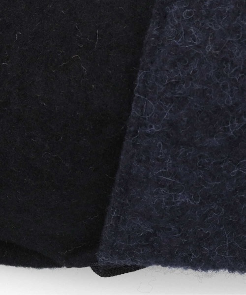 OVERRIDE（オーバーライド）の「OVERRIDE MILLED HUNTING EARLAP（ハンチング/ベレー帽・レディース・オリーブ/ブラック・M/57.5cm）」の16枚目の写真