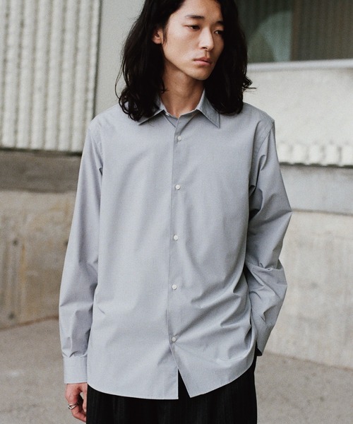WYM LIDNM（ウィム バイ リドム）の「MICRO SPAN BASIC DRESS SHIRT