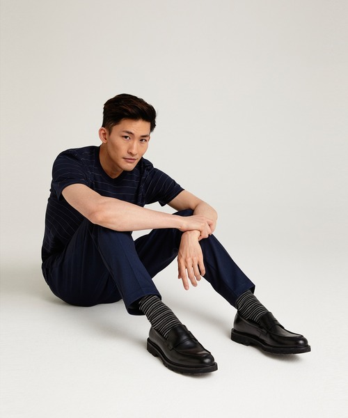 SISLEY(シスレー)の「ボーダーロゴ半袖Tシャツ・カットソー(Tシャツ/カットソー・メンズ・ネイビー・SMALL/MEDIUM/LARGE/X-LARGE)」の10枚目の写真
