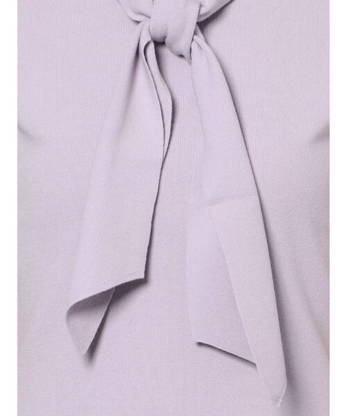 MERCURYDUO（マーキュリーデュオ）の「総針ボウタイ付ノースリーブニット（ニット/セーター・レディース・オフホワイト/ベビーピンク/ラベンダー・FREE）」の15枚目の写真