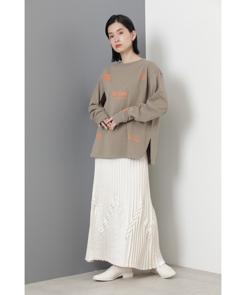 mici（ミチ）の「(mici)プリントロンT（Tシャツ/カットソー・レディース・ホワイト系その他/ベージュ・ONE SIZE）」の11枚目の写真