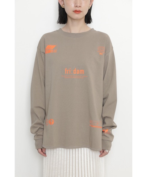mici（ミチ）の「(mici)プリントロンT（Tシャツ/カットソー・レディース・ホワイト系その他/ベージュ・ONE SIZE）」の7枚目の写真