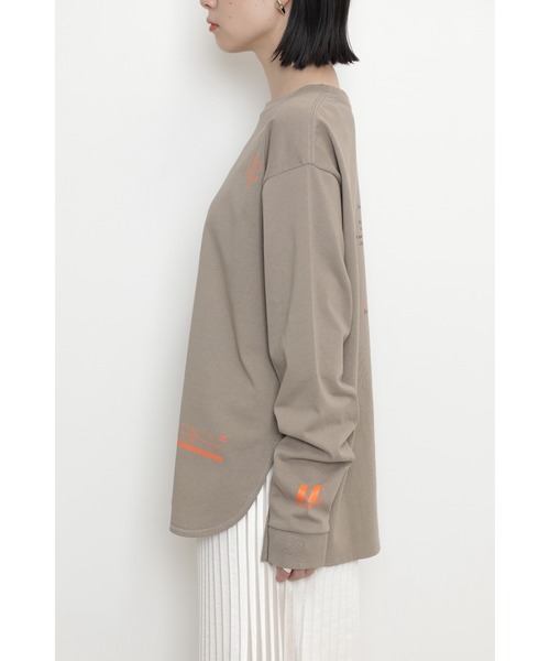 mici（ミチ）の「(mici)プリントロンT（Tシャツ/カットソー・レディース・ホワイト系その他/ベージュ・ONE SIZE）」の14枚目の写真