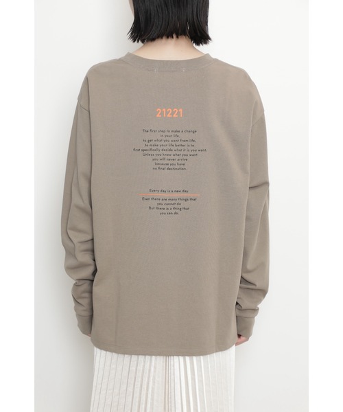 mici（ミチ）の「(mici)プリントロンT（Tシャツ/カットソー・レディース・ホワイト系その他/ベージュ・ONE SIZE）」の13枚目の写真