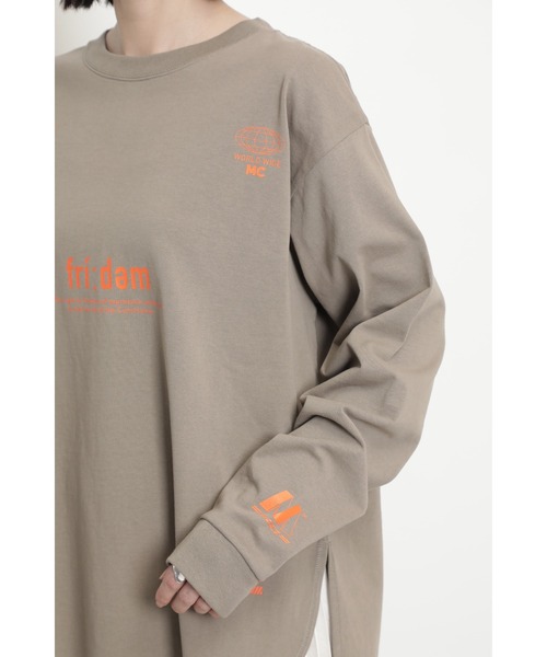 mici（ミチ）の「(mici)プリントロンT（Tシャツ/カットソー・レディース・ホワイト系その他/ベージュ・ONE SIZE）」の4枚目の写真