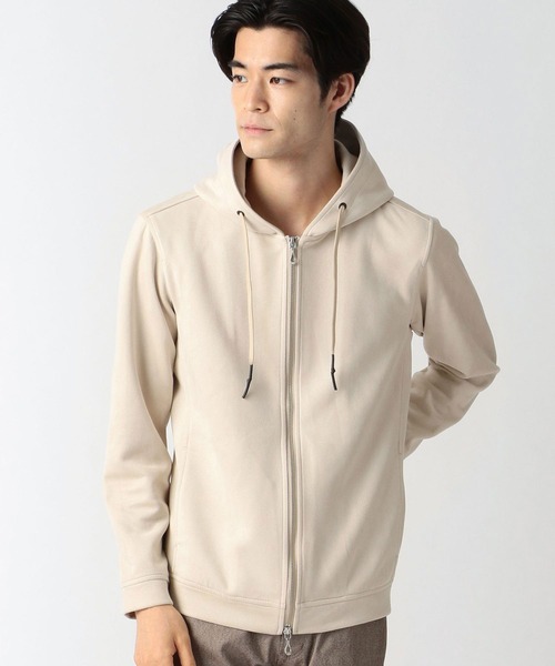 NICOLE CLUB FOR MEN（ニコルクラブフォーメン）の「スウェードジップアップパーカ（パーカー・メンズ・ブラック/シルバーグレー/グレー系/ライトベージュ・LARGE/X-LARGE/MEDIUM）」の11枚目の写真