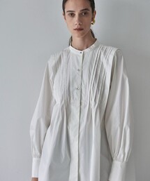 city（シティ）の「【CITY】コットンシルクピンタックシャツ（シャツ/ブラウス）」