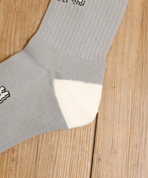 MR.EVERYDAY`S(ミスターエブリデイズ)の「MR.EVERYDAY’S ミスターエブリデイズ / ロングソックス 靴下 日本製ロゴソックス (OHHH LOGO) / MR-E074-102(ソックス/靴下・メンズ・グレー/イエロー・FREE)」の5枚目の写真