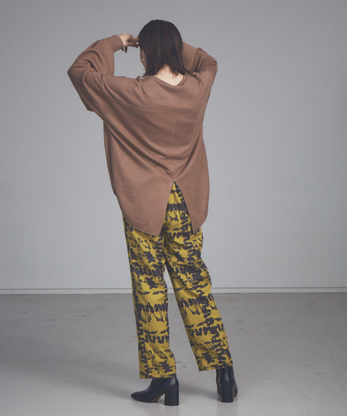 NOMINE(ノミネ)の「【展開店舗限定】ハニカムワッフルプルオーバー(Tシャツ/カットソー・レディース・ライトグレー/ブラック/アイボリー/モカ・フリー)」の7枚目の写真