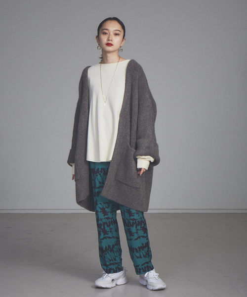 NOMINE(ノミネ)の「【展開店舗限定】ハニカムワッフルプルオーバー(Tシャツ/カットソー・レディース・ライトグレー/ブラック/アイボリー/モカ・フリー)」の11枚目の写真