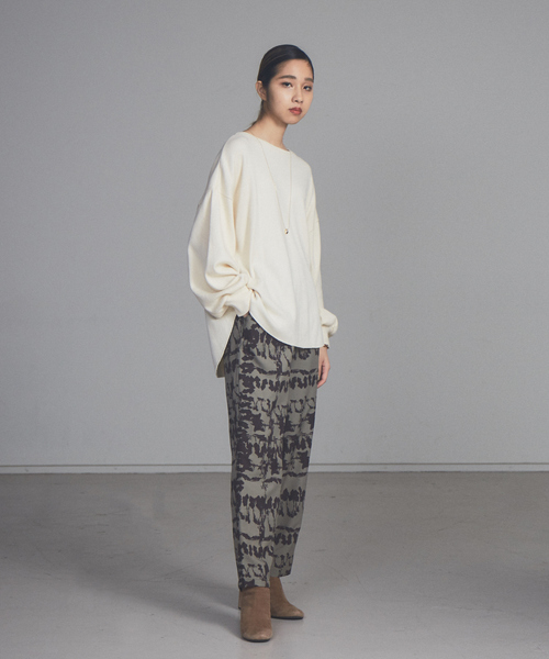 NOMINE(ノミネ)の「【展開店舗限定】ハニカムワッフルプルオーバー(Tシャツ/カットソー・レディース・ライトグレー/ブラック/アイボリー/モカ・フリー)」の13枚目の写真