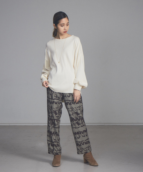 NOMINE(ノミネ)の「【展開店舗限定】ハニカムワッフルプルオーバー(Tシャツ/カットソー・レディース・ライトグレー/ブラック/アイボリー/モカ・フリー)」の14枚目の写真