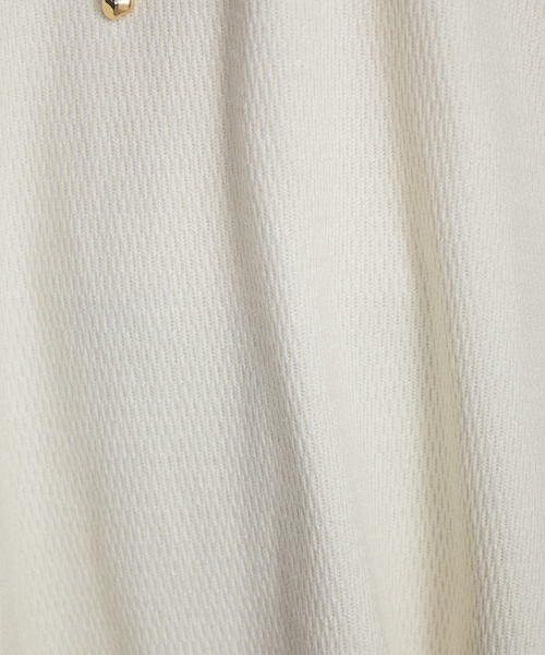 NOMINE(ノミネ)の「【展開店舗限定】ハニカムワッフルプルオーバー(Tシャツ/カットソー・レディース・ライトグレー/ブラック/アイボリー/モカ・フリー)」の16枚目の写真