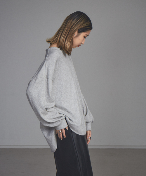 NOMINE(ノミネ)の「【展開店舗限定】ハニカムワッフルプルオーバー(Tシャツ/カットソー・レディース・ライトグレー/ブラック/アイボリー/モカ・フリー)」の22枚目の写真