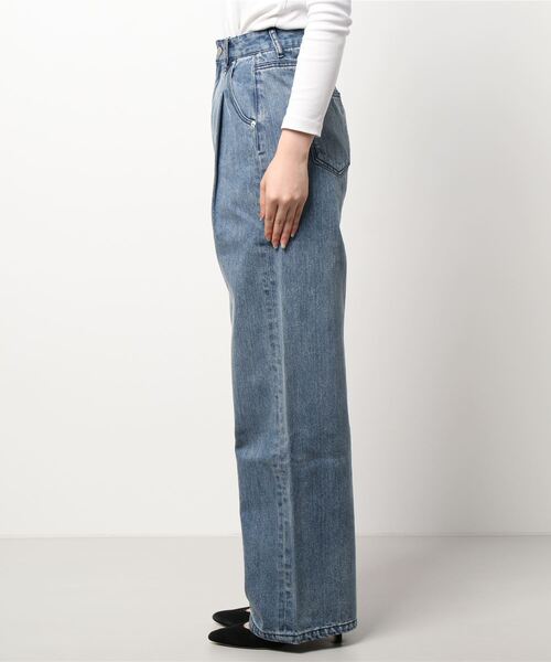 ENVYM（アンビー）の「Ｈ／ＷタックデニムＰＴ（デニムパンツ・レディース・サックスブルー・S/M）」の9枚目の写真