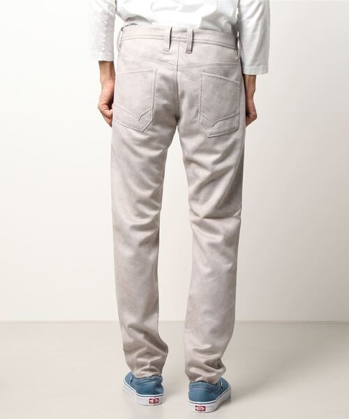 HIDEAWAYS NICOLE（ハイダウェイニコル）の「レザー調プリントスウェードパンツ（その他パンツ・メンズ・ブラック/グレイッシュベージュ/シルバーグレー・MEDIUM/X-LARGE/LARGE/SMALL）」の5枚目の写真