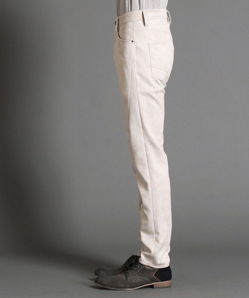 HIDEAWAYS NICOLE（ハイダウェイニコル）の「レザー調プリントスウェードパンツ（その他パンツ・メンズ・ブラック/グレイッシュベージュ/シルバーグレー・MEDIUM/X-LARGE/LARGE/SMALL）」の10枚目の写真