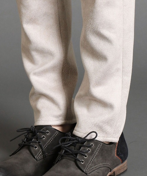 HIDEAWAYS NICOLE（ハイダウェイニコル）の「レザー調プリントスウェードパンツ（その他パンツ・メンズ・ブラック/グレイッシュベージュ/シルバーグレー・MEDIUM/X-LARGE/LARGE/SMALL）」の14枚目の写真