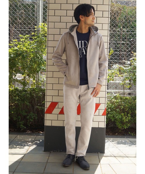 HIDEAWAYS NICOLE（ハイダウェイニコル）の「レザー調プリントスウェードパンツ（その他パンツ・メンズ・ブラック/グレイッシュベージュ/シルバーグレー・MEDIUM/X-LARGE/LARGE/SMALL）」の19枚目の写真