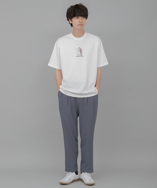 SENSE OF PLACE by URBAN RESEARCH（センスオブプレイスバイアーバンリサーチ）の「『別注』Ryo Kaneyasu×SENSE OF PLACE　T-SHIRTS A（Tシャツ/カットソー・メンズ・ブラック/ホワイト/ライトベージュ・MEDIUM/X-LARGE/LARGE）」の7枚目の写真