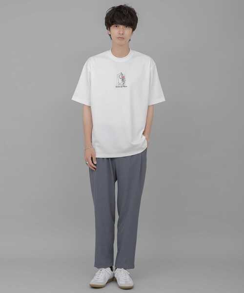 SENSE OF PLACE by URBAN RESEARCH（センスオブプレイスバイアーバンリサーチ）の「『別注』Ryo Kaneyasu×SENSE OF PLACE　T-SHIRTS A（Tシャツ/カットソー・メンズ・ブラック/ホワイト/ライトベージュ・MEDIUM/X-LARGE/LARGE）」の8枚目の写真