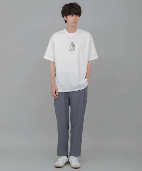 SENSE OF PLACE by URBAN RESEARCH（センスオブプレイスバイアーバンリサーチ）の「『別注』Ryo Kaneyasu×SENSE OF PLACE　T-SHIRTS A（Tシャツ/カットソー・メンズ・ブラック/ホワイト/ライトベージュ・MEDIUM/X-LARGE/LARGE）」の9枚目の写真