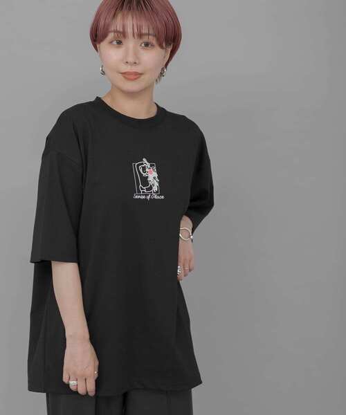 SENSE OF PLACE by URBAN RESEARCH（センスオブプレイスバイアーバンリサーチ）の「『別注』Ryo Kaneyasu×SENSE OF PLACE　T-SHIRTS A（Tシャツ/カットソー・メンズ・ブラック/ホワイト/ライトベージュ・MEDIUM/X-LARGE/LARGE）」の12枚目の写真